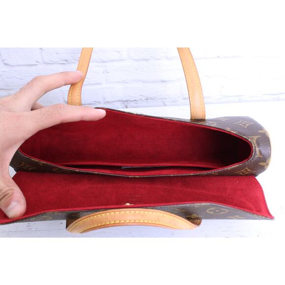 Louis Vuitton Sonatine Monogram Leather Satchel Handbag Brown - Picture 4 of 12